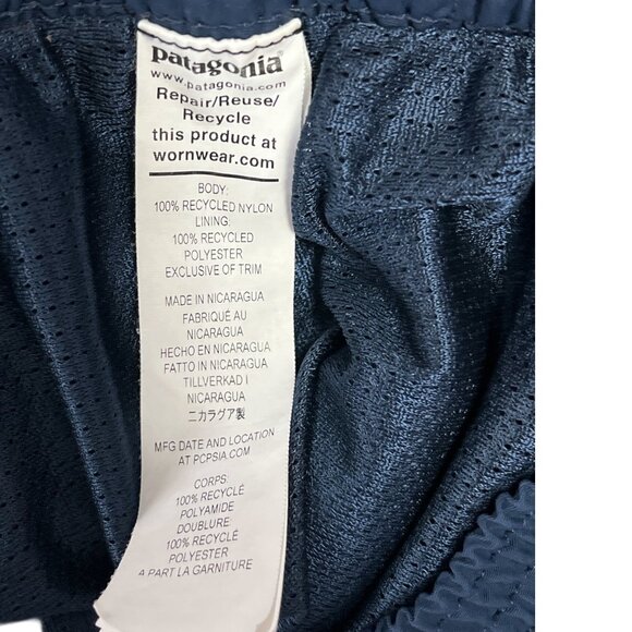 Patagonia Men’s XXL NetPlus Shells Navy Blue Recycled Nylon Shorts – Made in Nic - Picture 5 of 7
